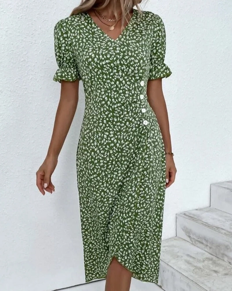 Valkyrie | Kleid mit weichen Blüten