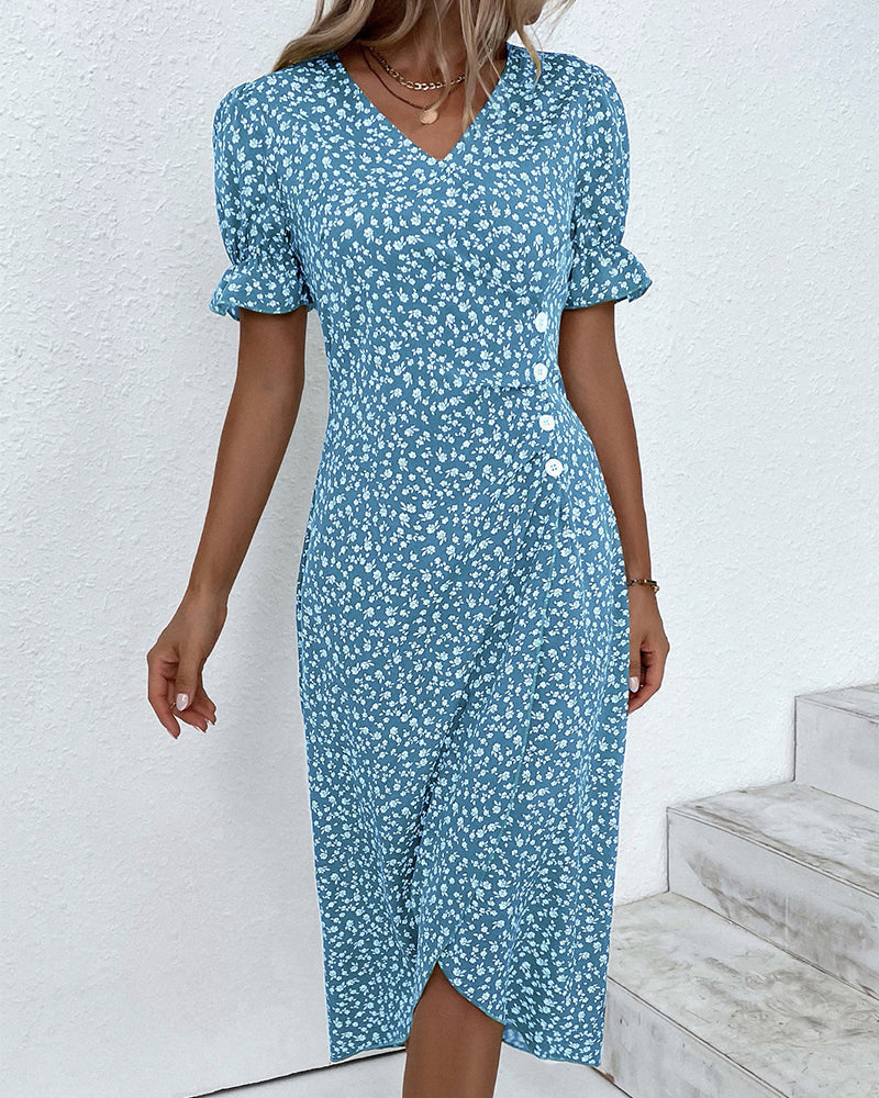 Valkyrie | Kleid mit weichen Blüten