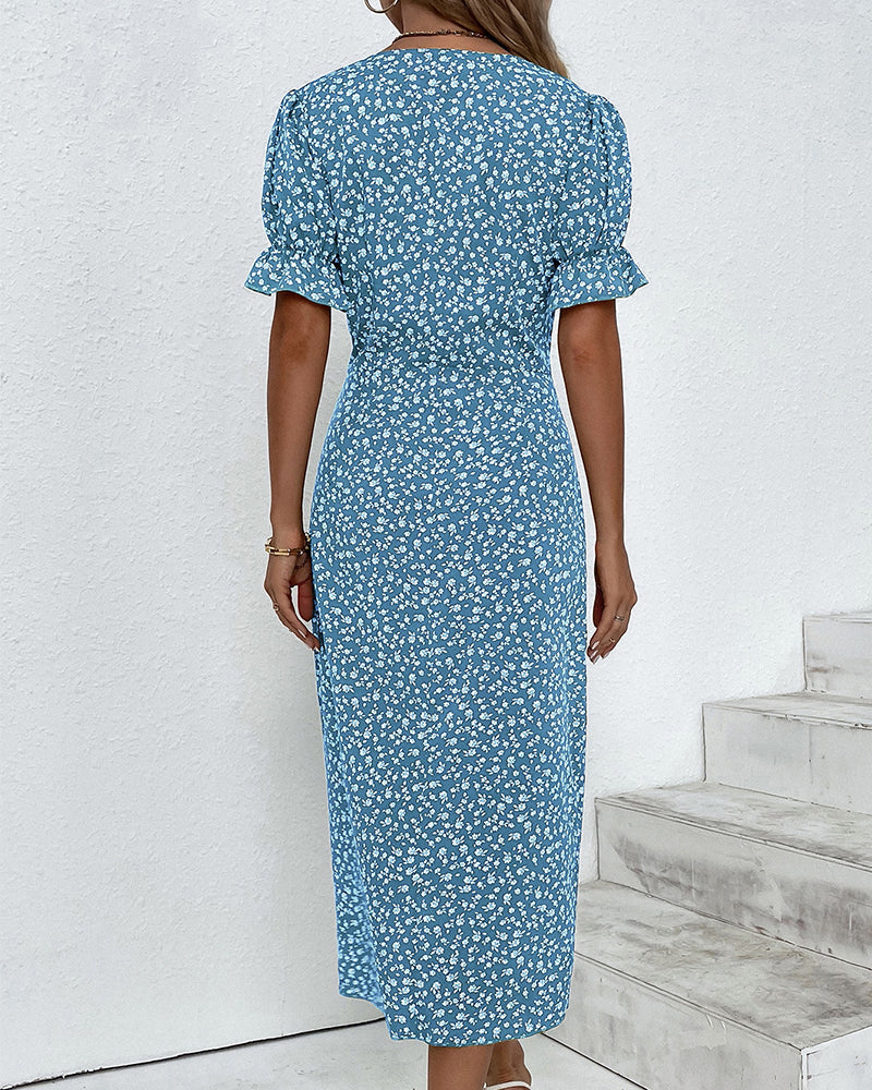 Valkyrie | Kleid mit weichen Blüten