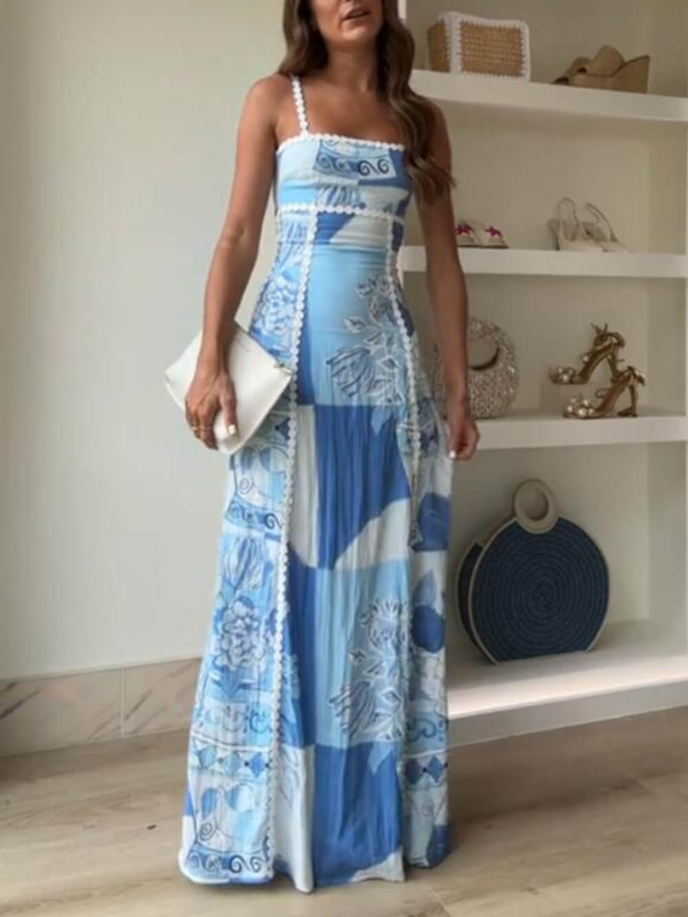 Abito | Sommer-Maxi mit mediterraner Kunst & Stickdetails