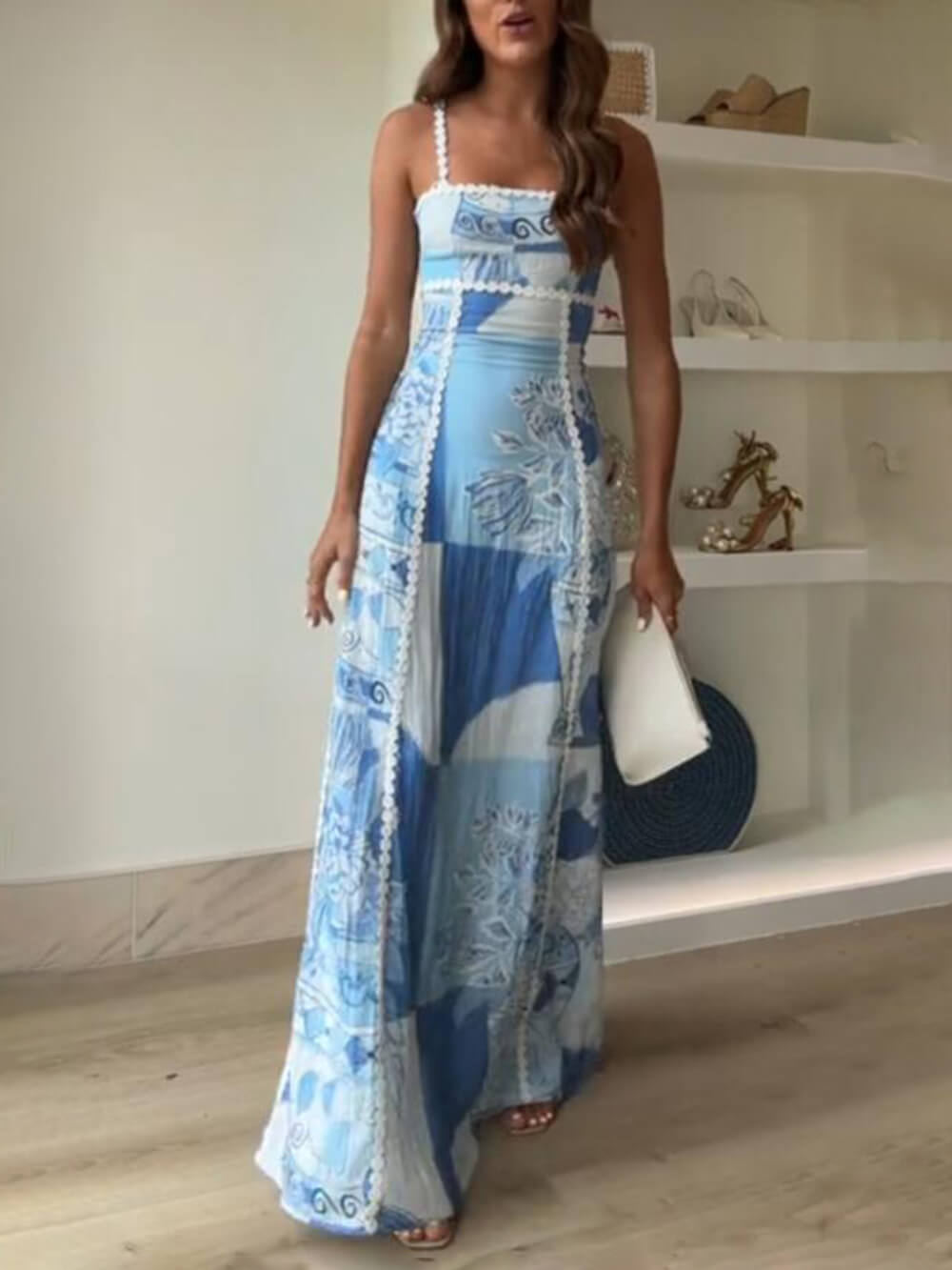 Abito | Sommer-Maxi mit mediterraner Kunst & Stickdetails