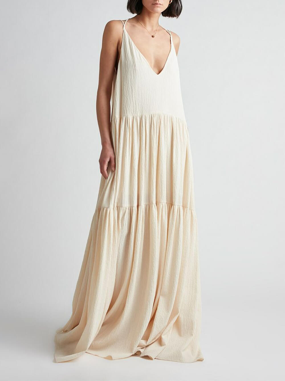 Heide | Lockeres Maxikleid mit Trägern