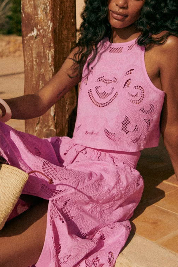 Moise | Rosa Spitzenset