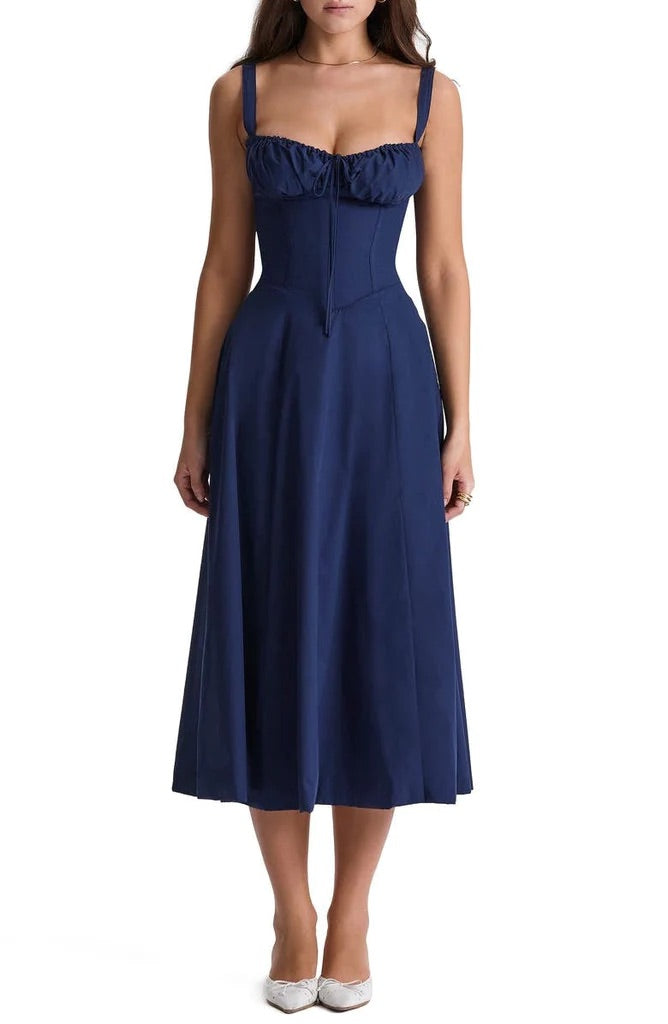 Martha | feminines Bustierkleid mit Blumendekor