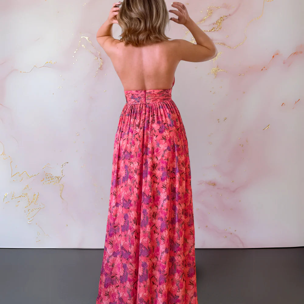 Veronica | Elegantes Maxikleid mit Blumenprint