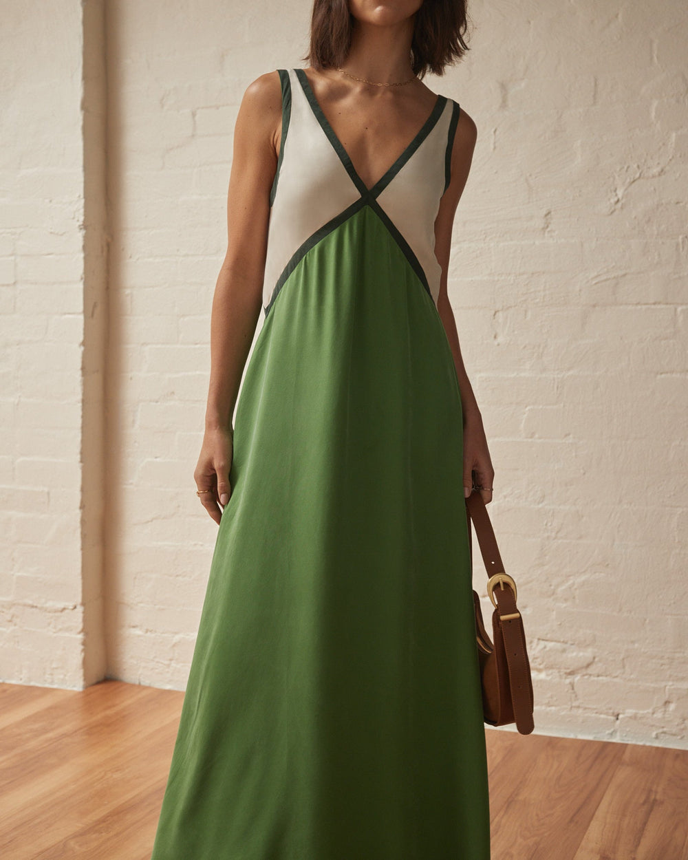 Jacky | Leichtes Maxikleid mit V-Ausschnitt