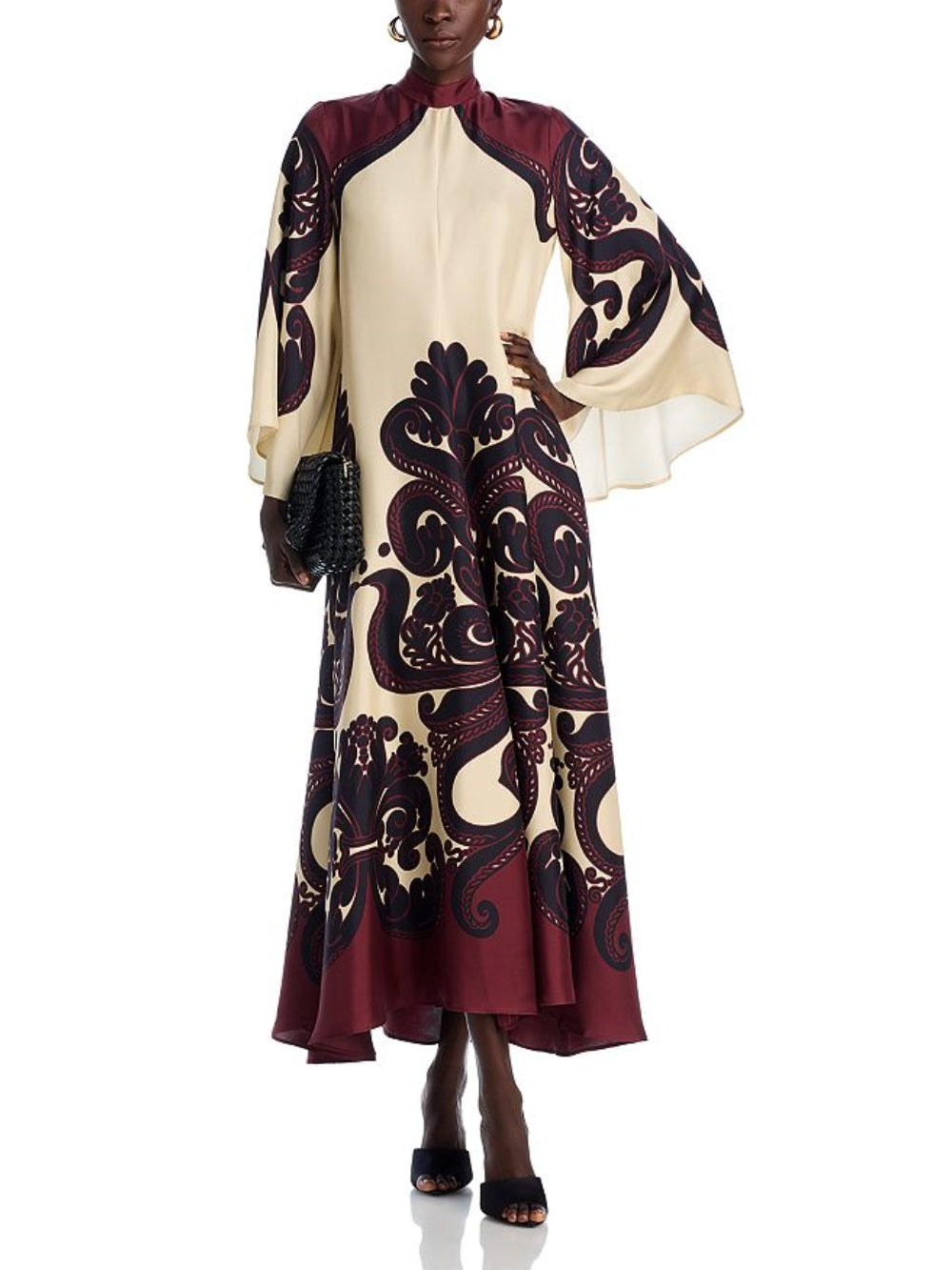 Elegance Ease | Atemberaubendes Maxikleid mit Grenadilla-Print