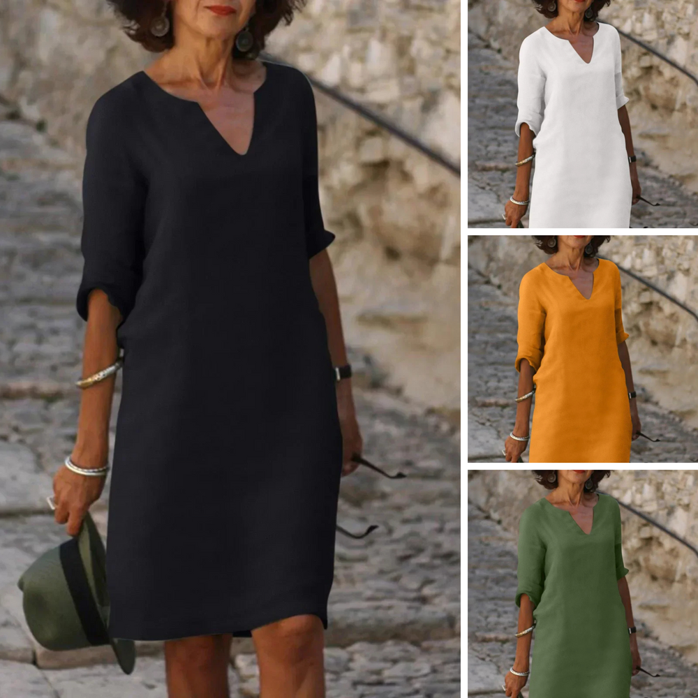 Josette | Elegantes Kleid mit V-Ausschnitt