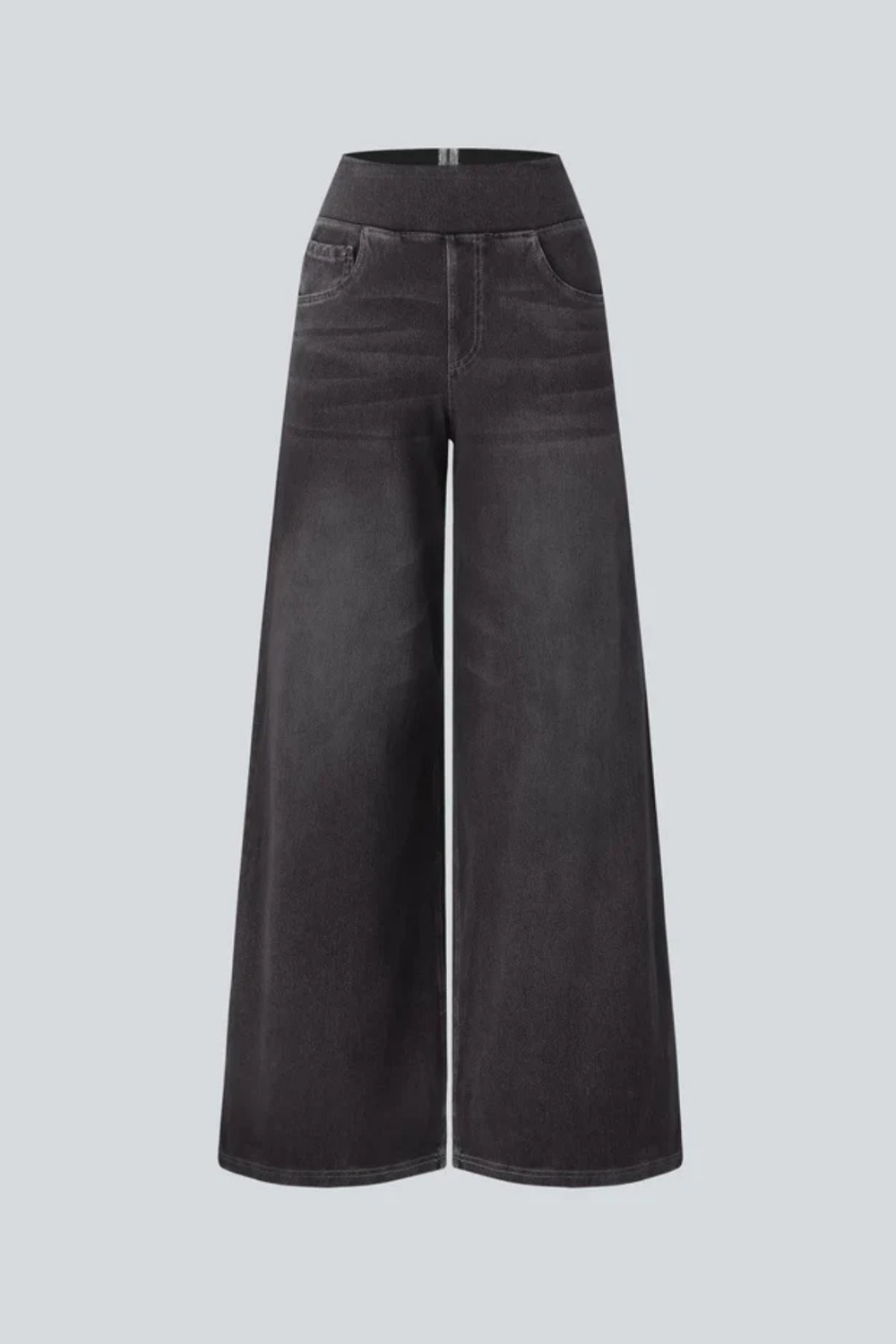 Evanna Hose mit hoher Taille | Schwarz