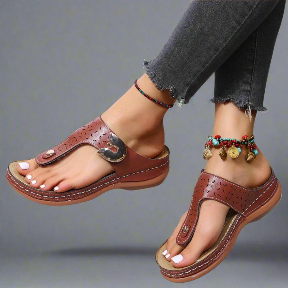 Gerd | Premium orthopädische Sandalen mit Keilabsatz für den Sommer