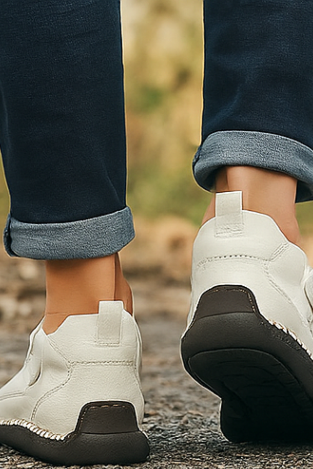 Aleera Sneakers | Weiß (Schwarz Sohle)