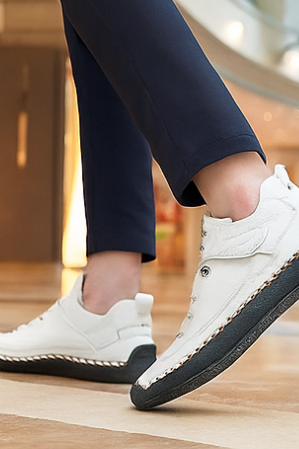 Aleera Sneakers | Weiß (Schwarz Sohle)
