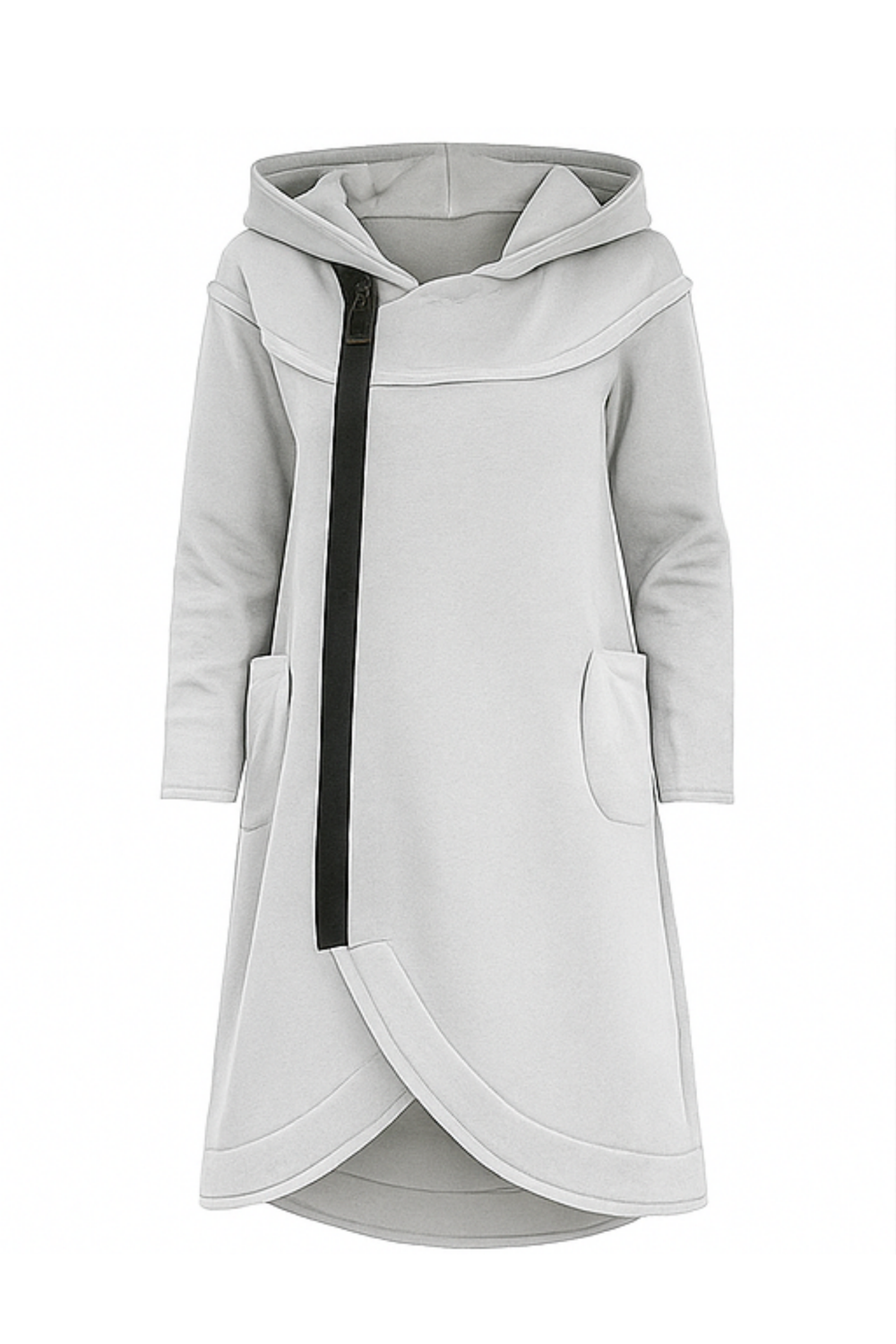 Nana Hoodie mit Reißverschluss | Weiß