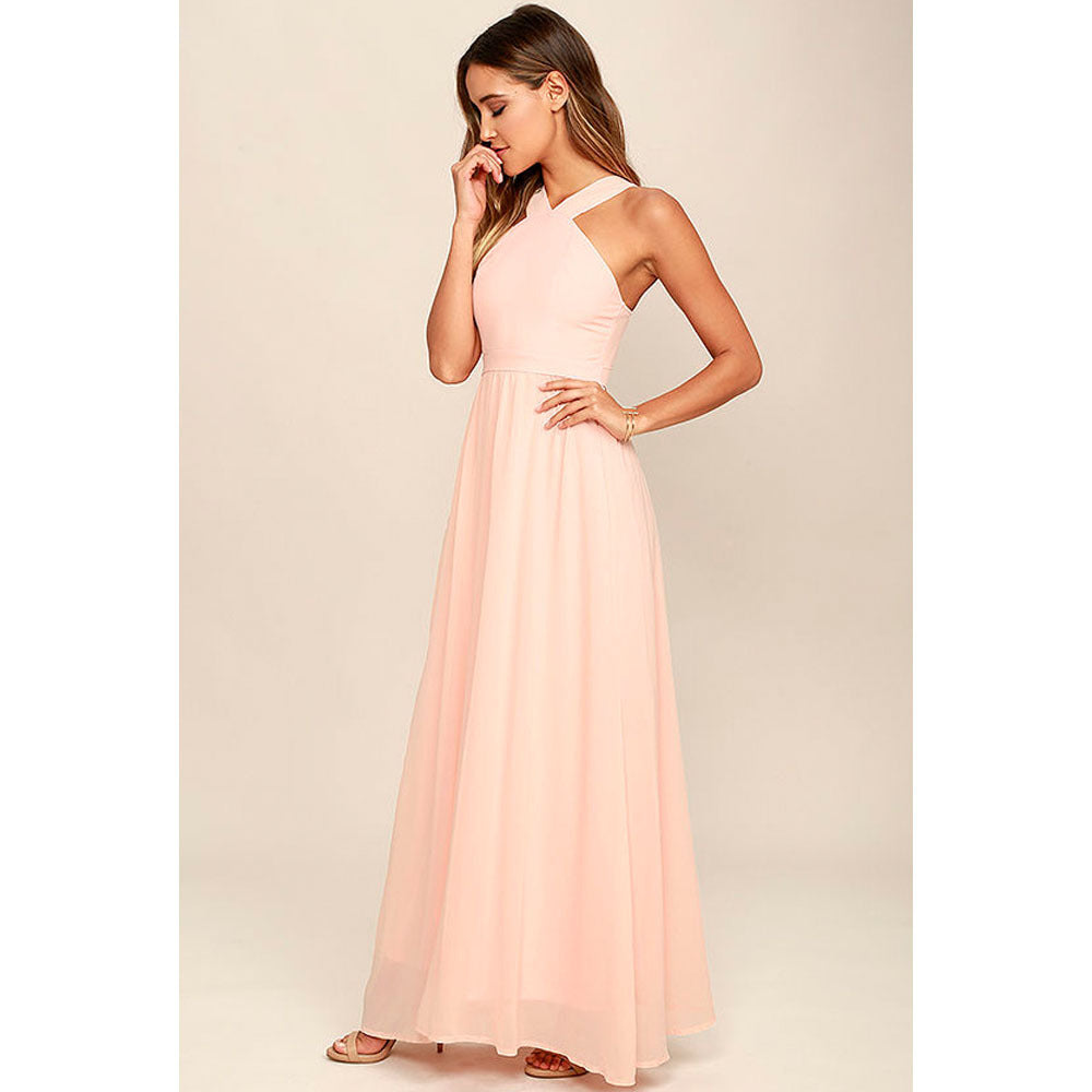 Sara | Weißes Midikleid mit überkreuztem Ausschnitt