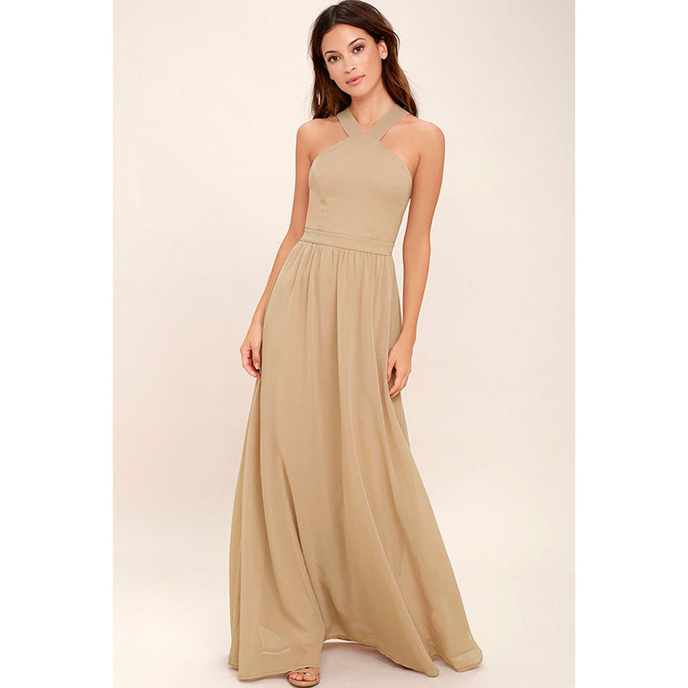 Sara | Weißes Midikleid mit überkreuztem Ausschnitt