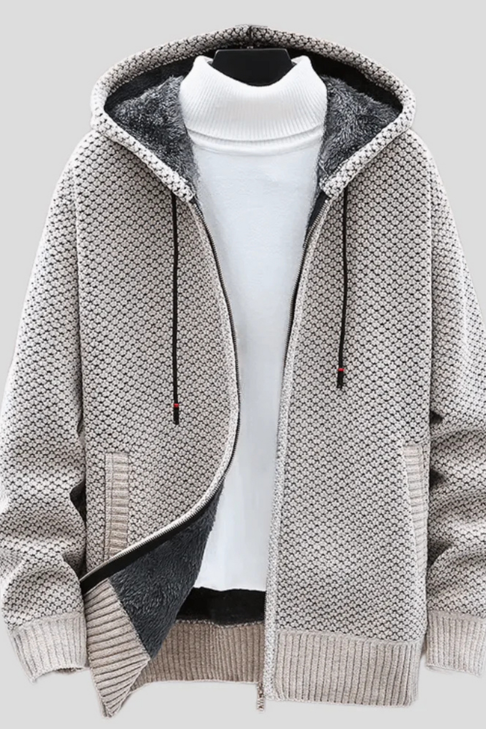 Henry Strick-Hoodie | Hellgrau