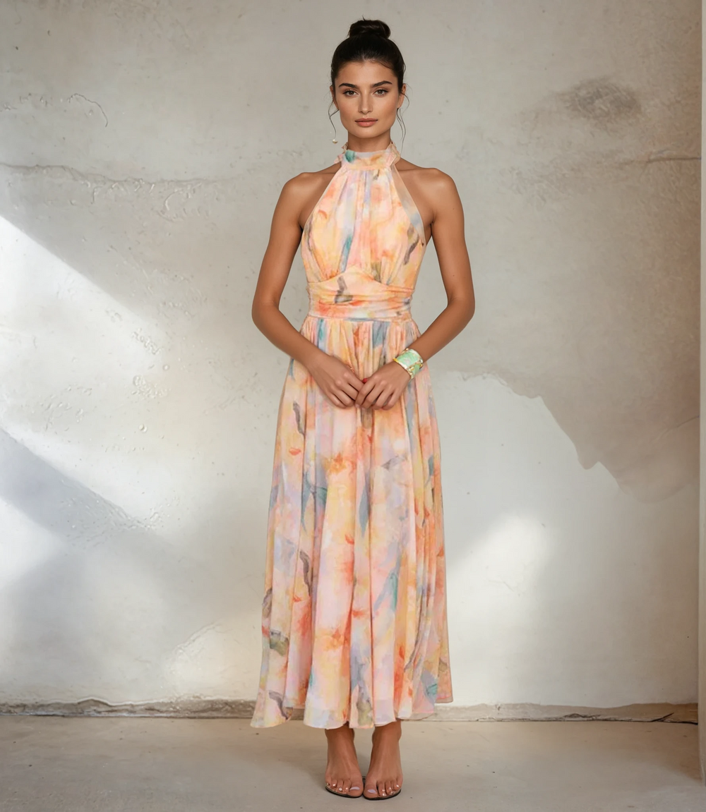 Elettra | Maxikleid mit Neckholder