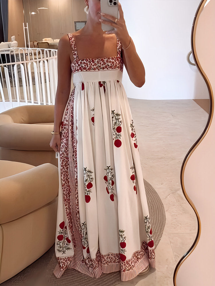 Maggie | Trendiges Maxikleid mit Blumenmuster