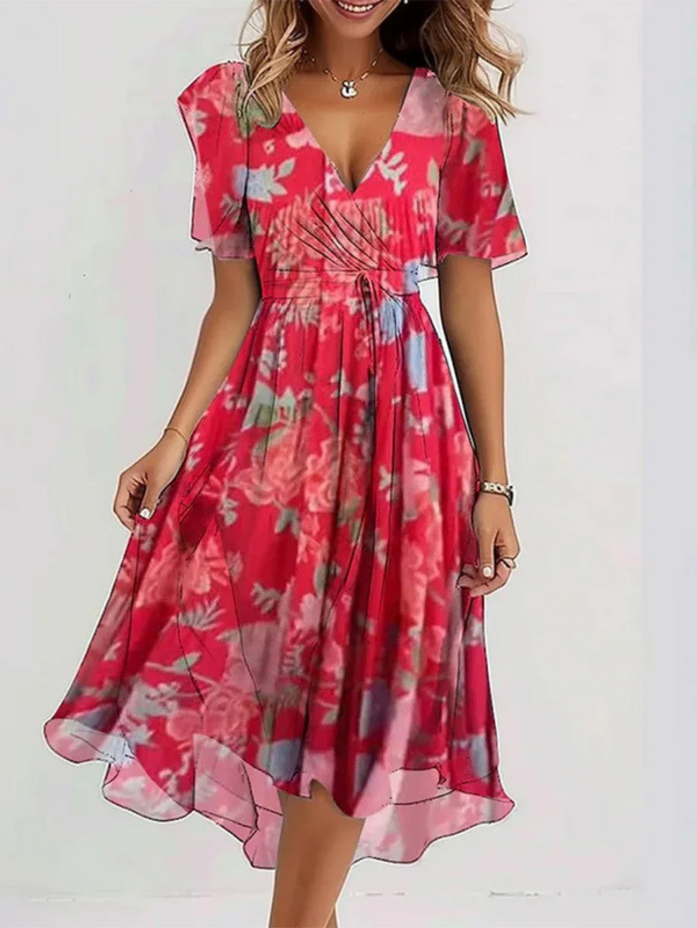 Elsinya | Bohemian Style Farbverlauf Kleid