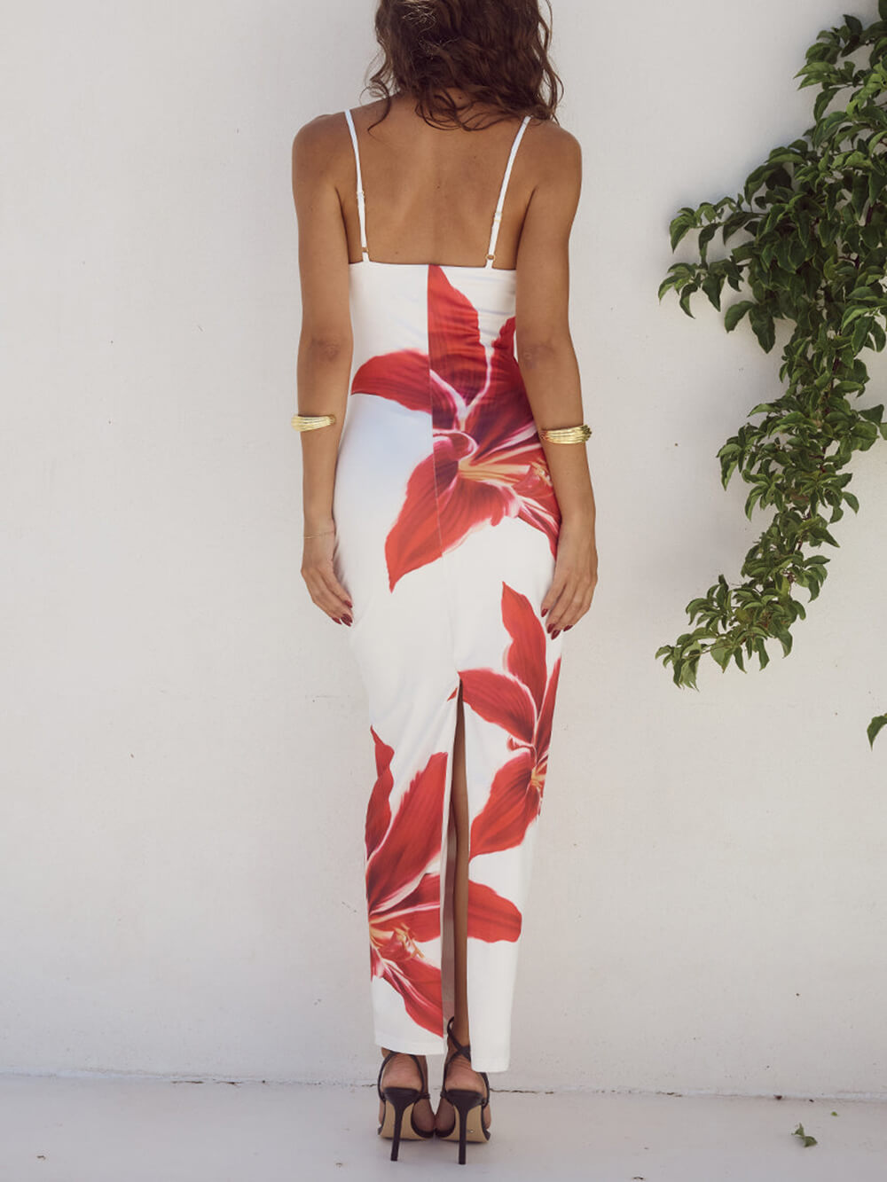 Aella | Abstraktes Blumen-Maxikleid