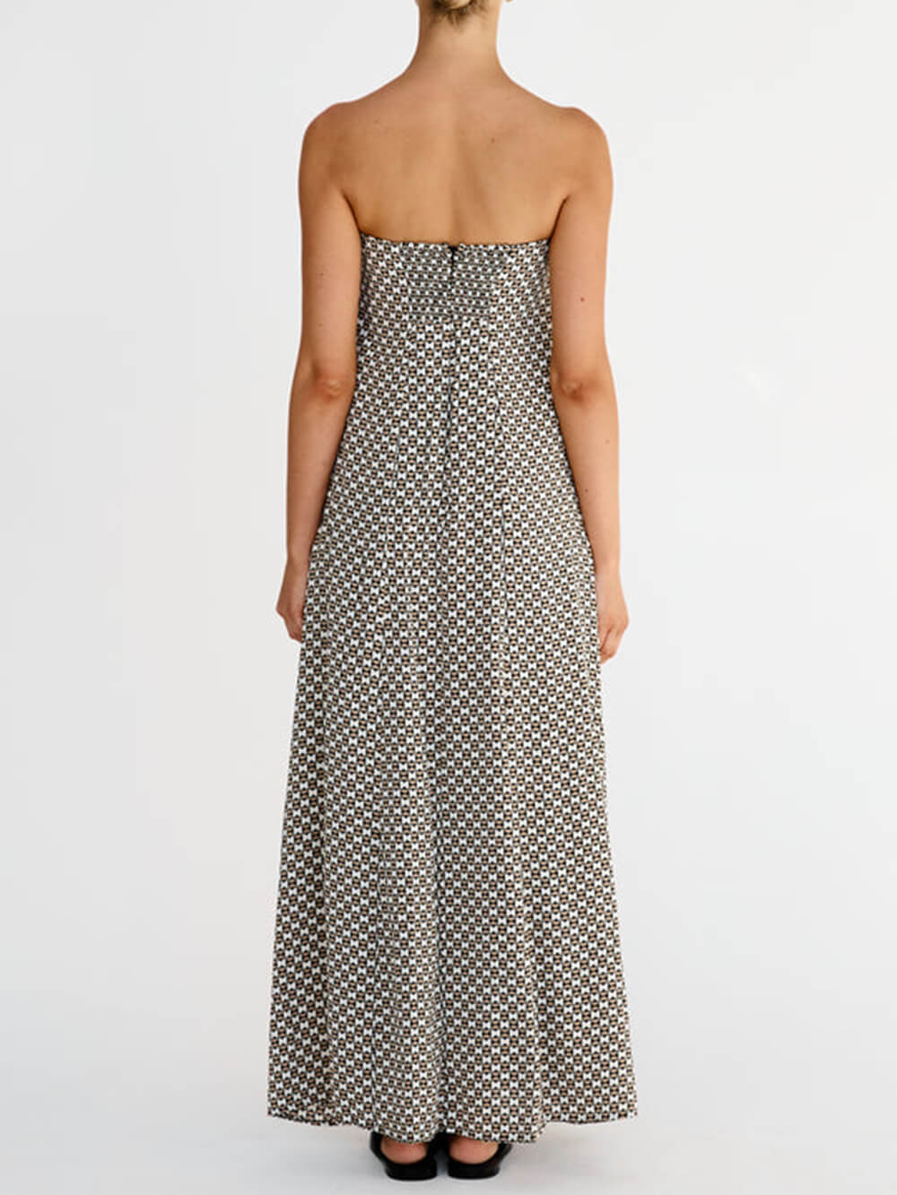 Bonita | Bohemian Diamond Print Maxikleid