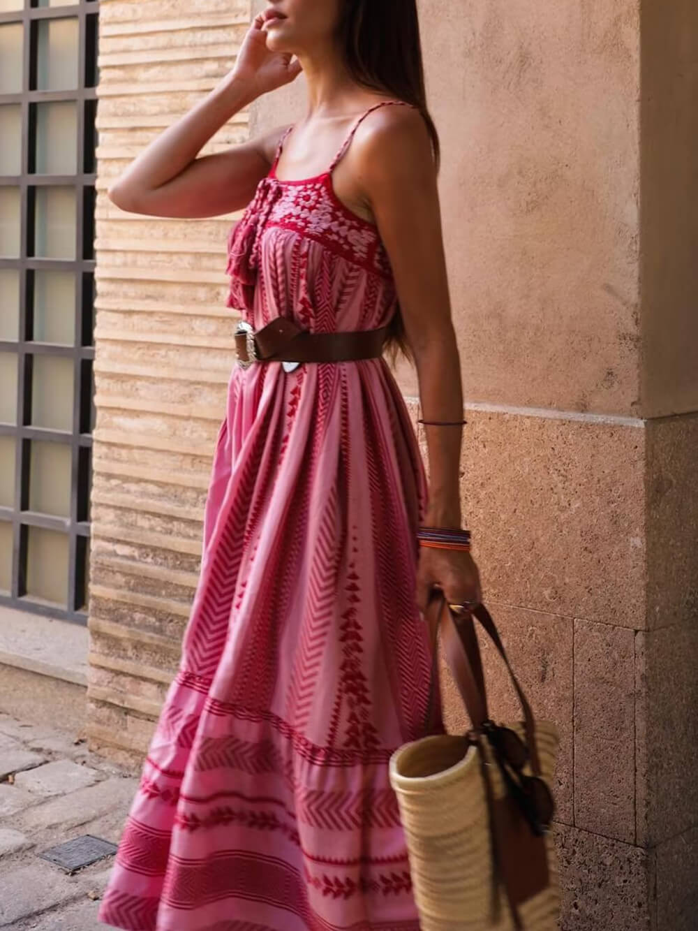 Michaela | Lässiges Ärmelloses Maxikleid
