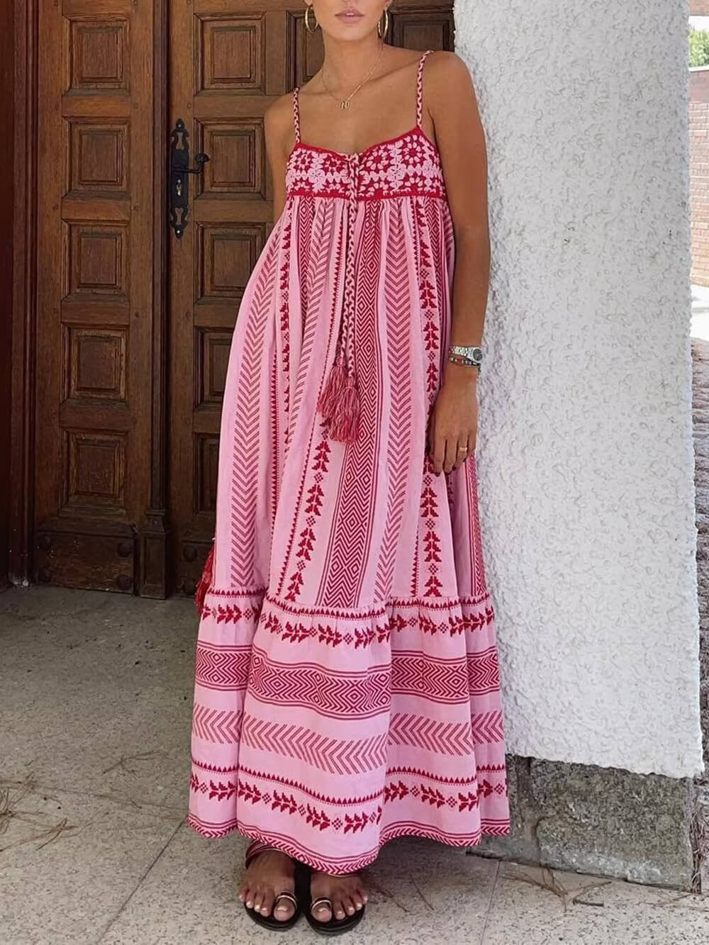 Michaela | Lässiges Ärmelloses Maxikleid