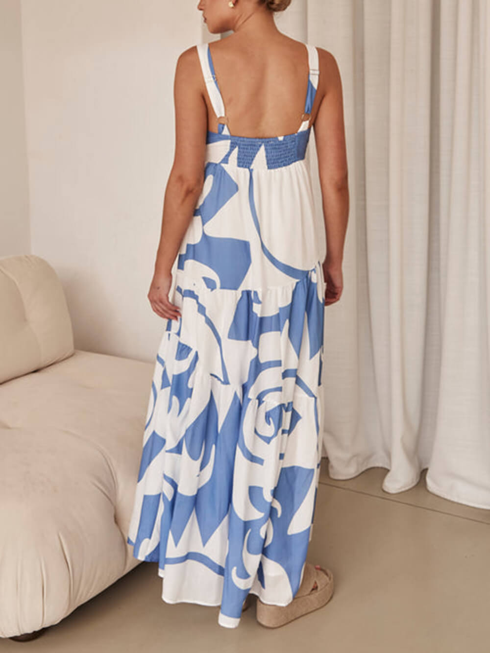 Betty | Bezauberndes Maxi-Kleid mit geometrischem Muster
