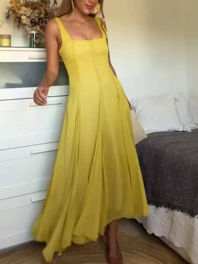 Ollie | Zeitloses Kleid mit quadratischem Ausschnitt