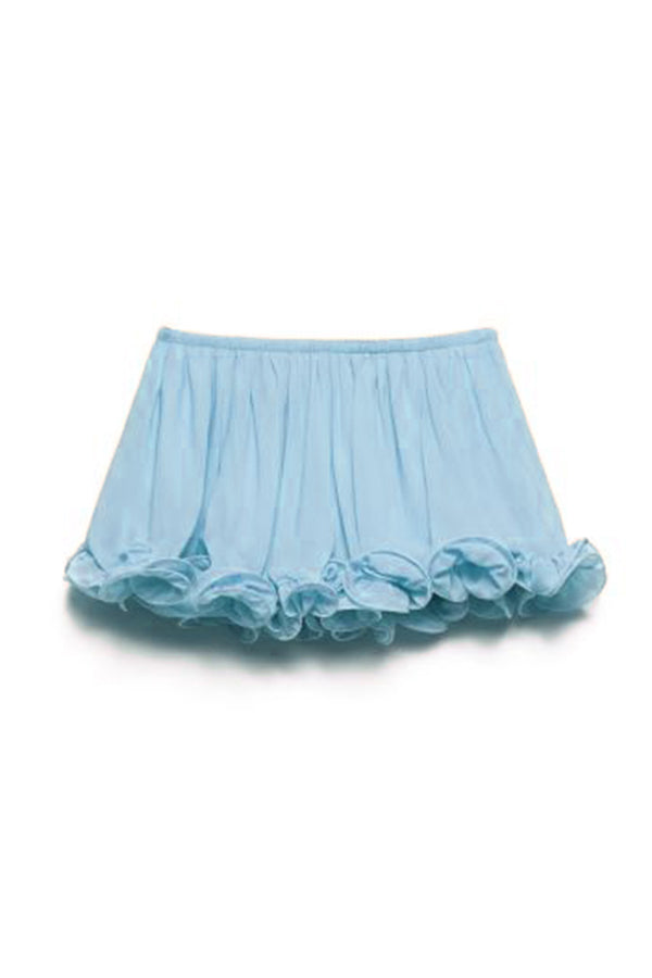 Romantic Drama | Shorts mit welligen Volants und elastischer Taille