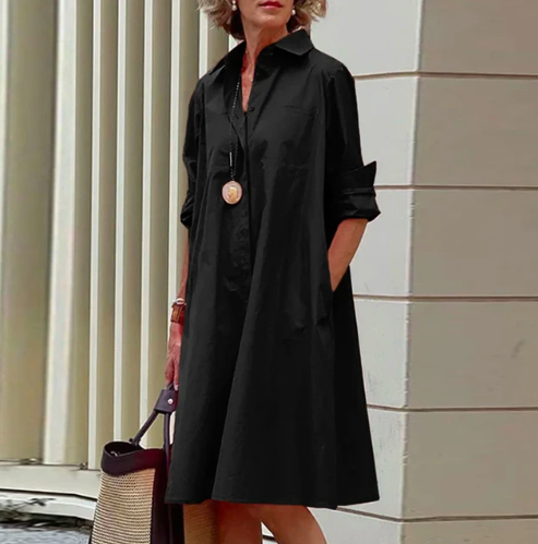 Schlichtes Hemdkleid für Damen