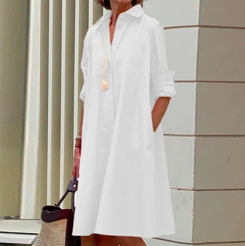 Schlichtes Hemdkleid für Damen