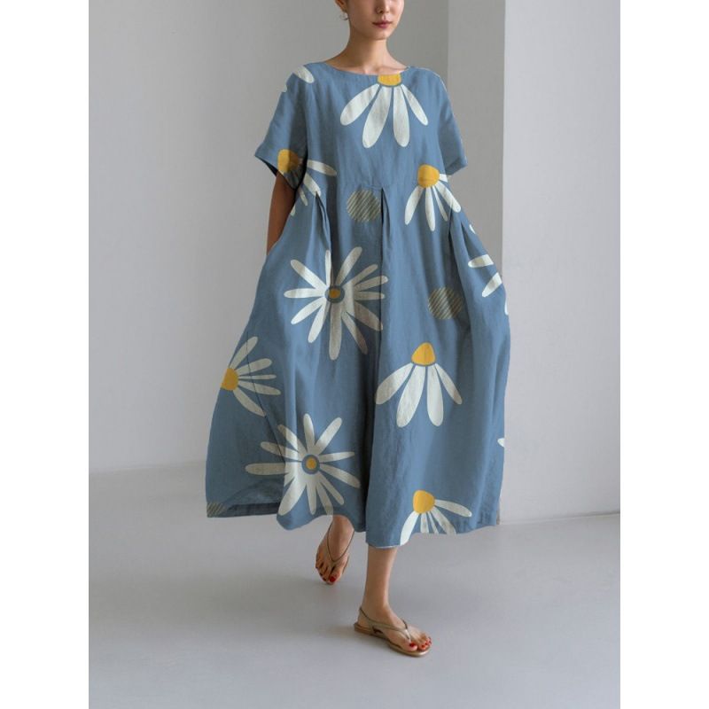 Isla | Boho-Blumenkleid mit weitem Schnitt