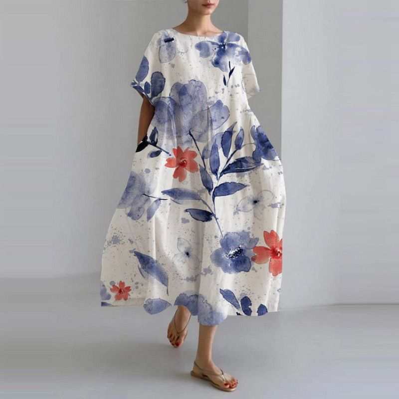 Isla | Boho-Blumenkleid mit weitem Schnitt