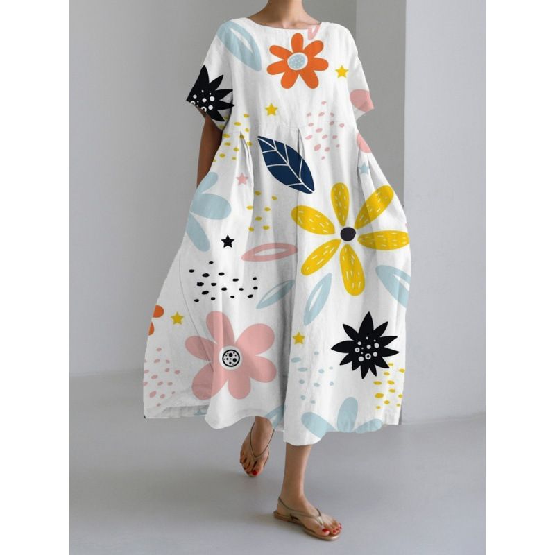 Isla | Boho-Blumenkleid mit weitem Schnitt