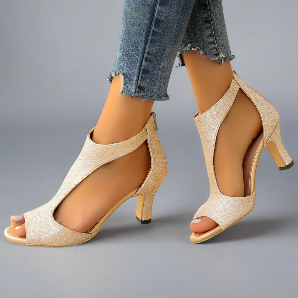 Inger | Eleganta komfortsandaler med klack