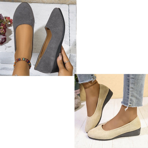 Sophia | elegante, leichte, rutschfeste Keilschuhe mit niedrigem Absatz