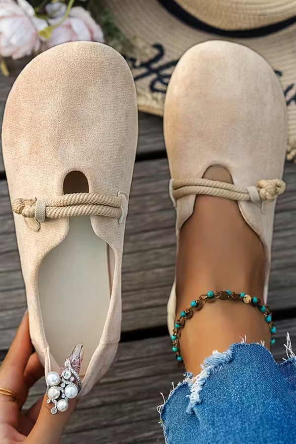 Marjorie Bequeme Slip-On Schuhe | Beige