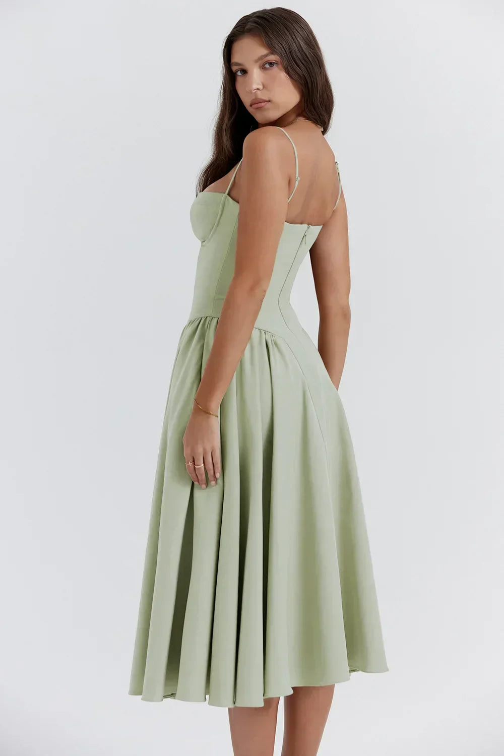 Michaela | Ärmelloses Midikleid