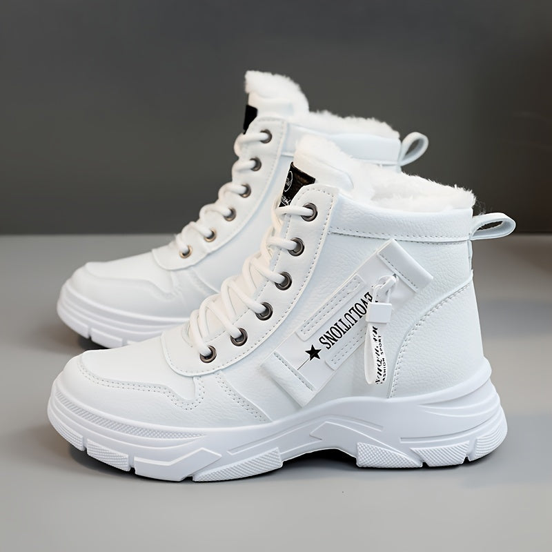 Coline | Gefütterte Plateausohle Schneestiefel