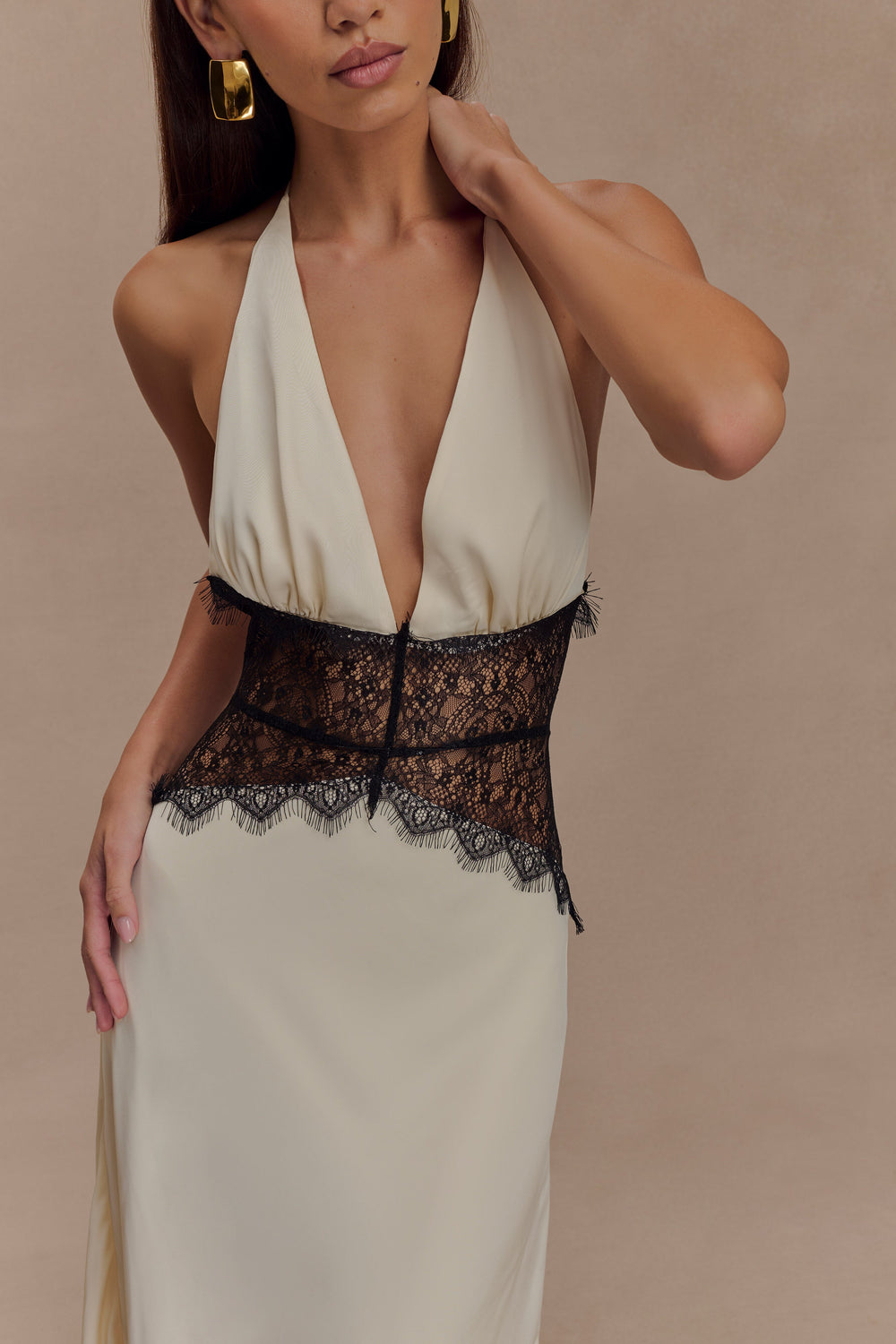 Tavira | Maxikleid mit seidigem Glanz