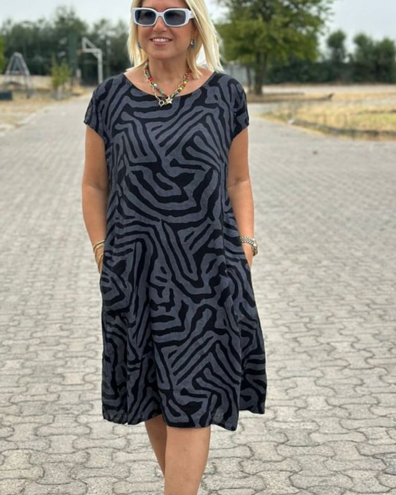 Serin | Elegantes bedrucktes Kleid