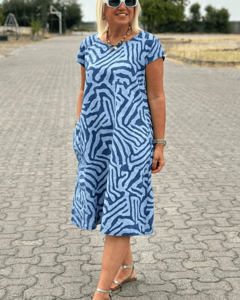 Serin | Elegantes bedrucktes Kleid