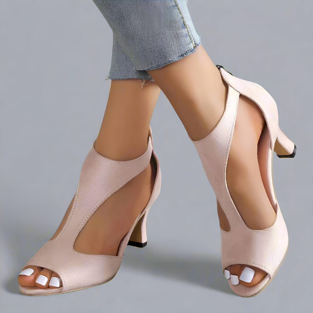 Britta | Orthopädische Sandaletten mit Absatz aus hochwertigem Material