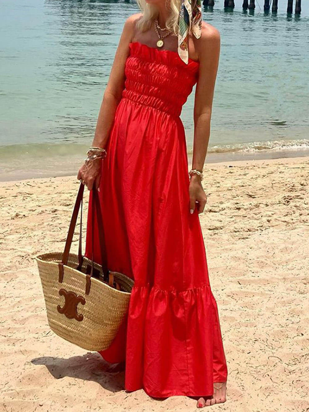 Deborah | Charmantes Strapless Maxikleid