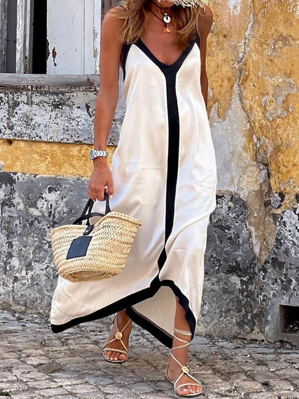 Maxine | Weiches Ärmelloses Maxikleid