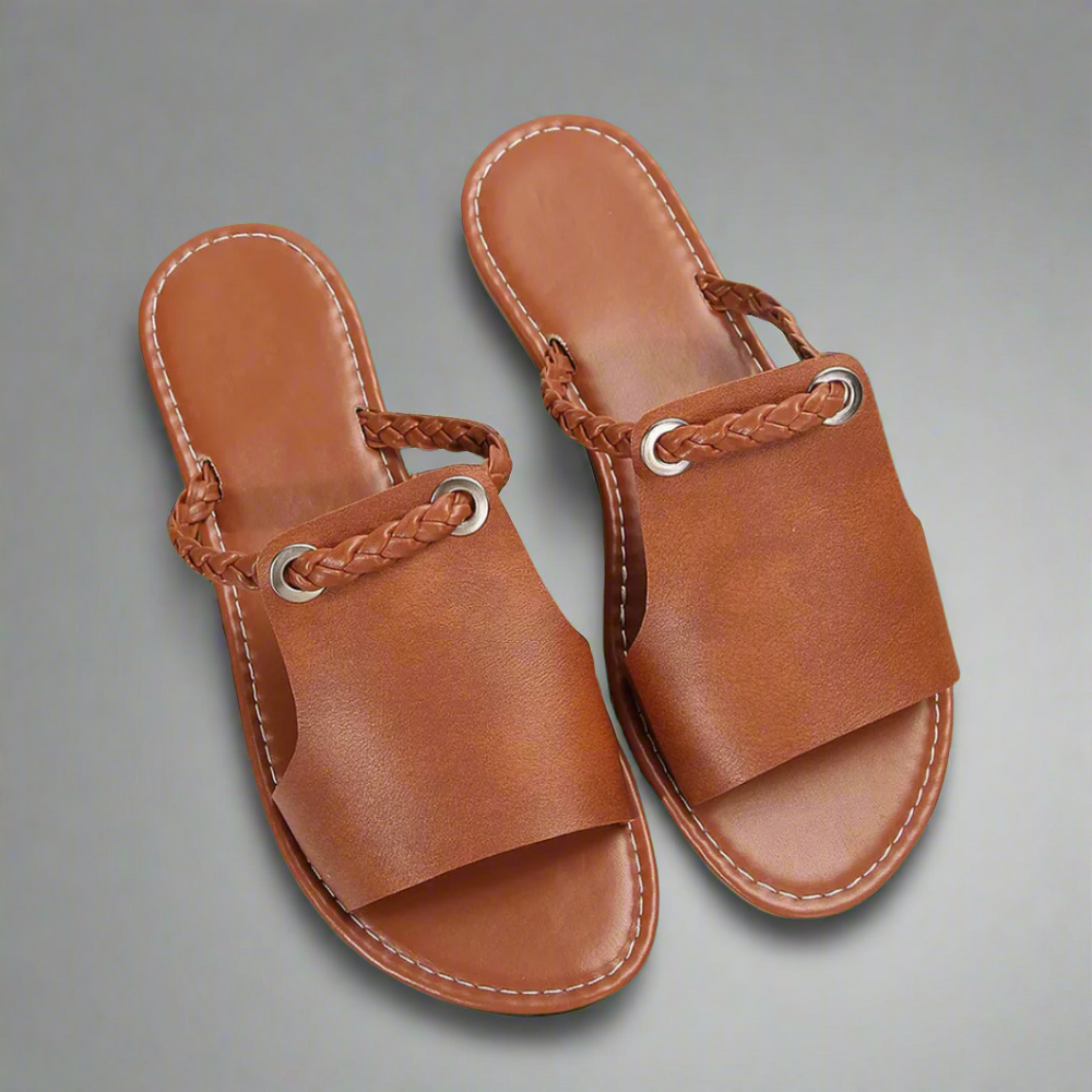 Zettergren | Handgefertigte flache Sandalen aus Premiummaterial