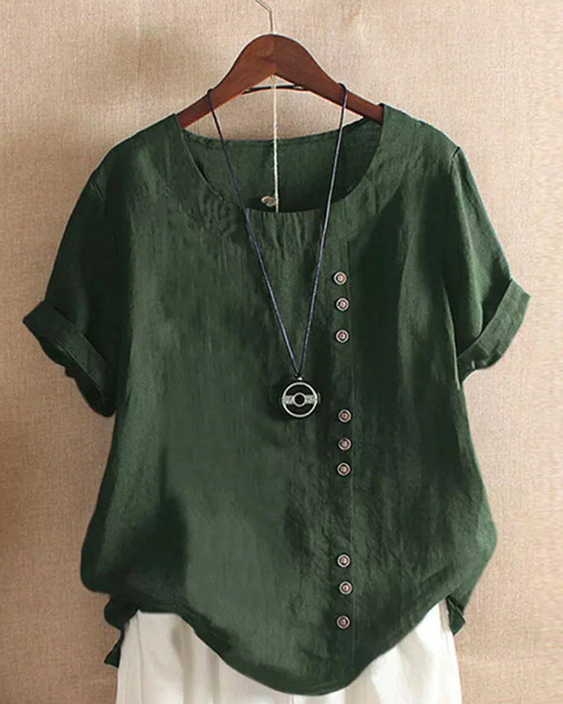 Noelle | Lässige Schlichte Bluse