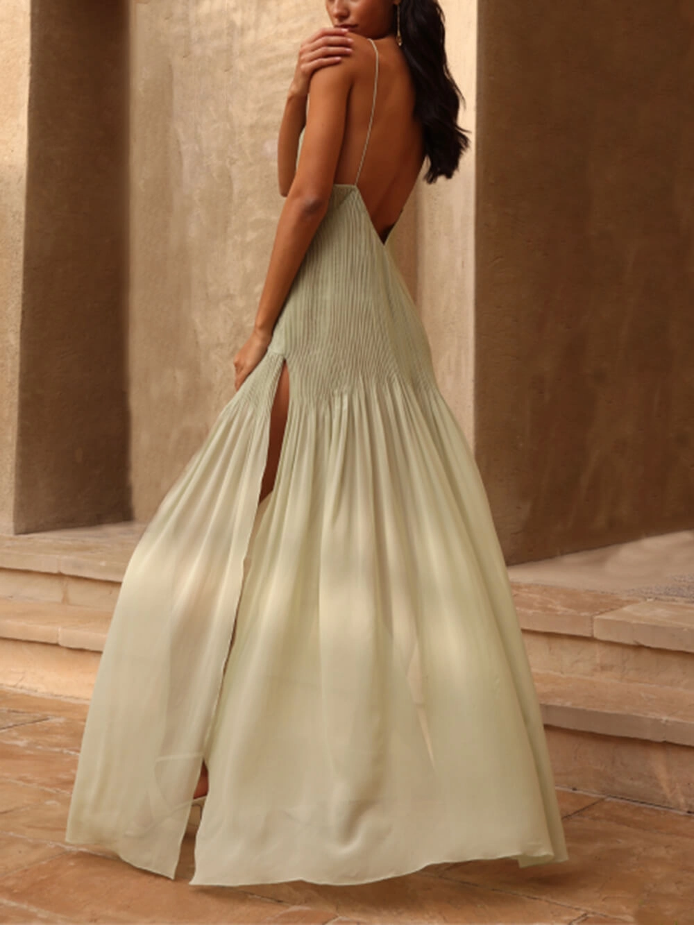 Remy | Maxikleid mit Rückenschlitz