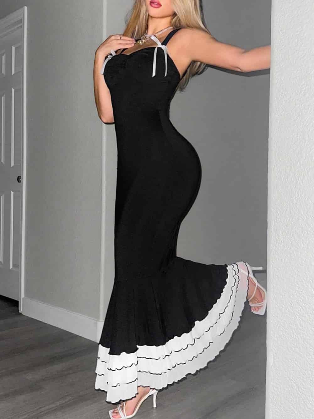 Vonne | Maxi-Kleid mit Bodycon-Passform und Sweetheart-Ausschnitt